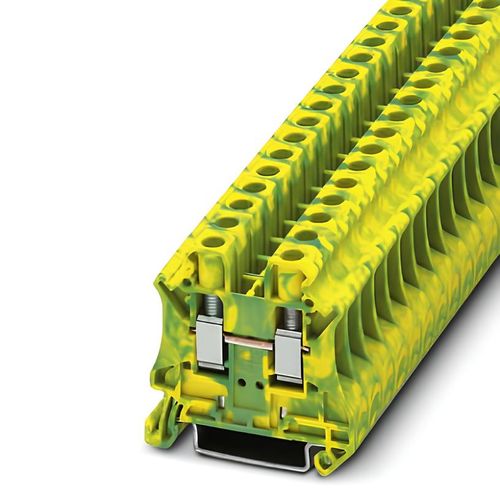 Borne de Tierra, UT 6-PE, 0.2-10mm2(24-8AWG), Tornillo, A=8.2mm