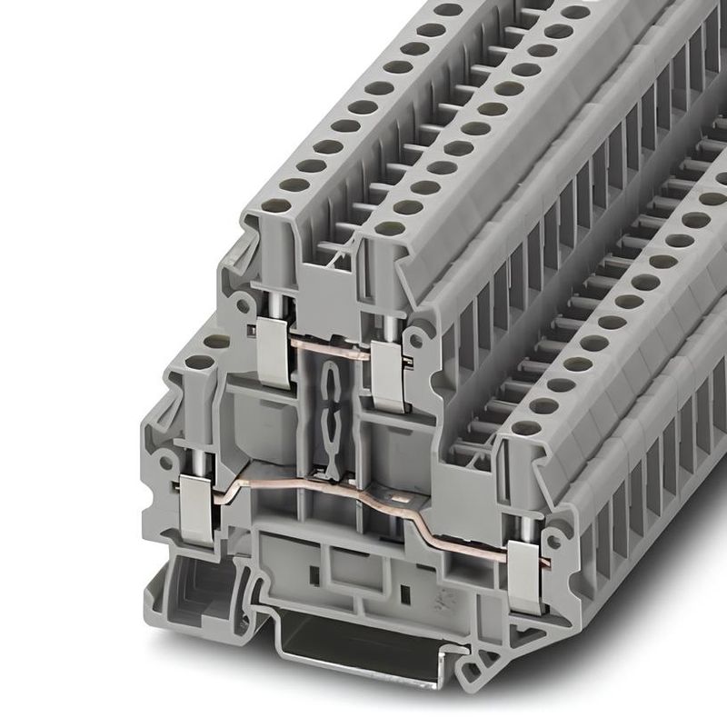 BORNE-DE-PASO-2PISOS-UTTB-25--28A-0.14-4MM2-26-12AWG--TORNILLO-A-5.2MM
