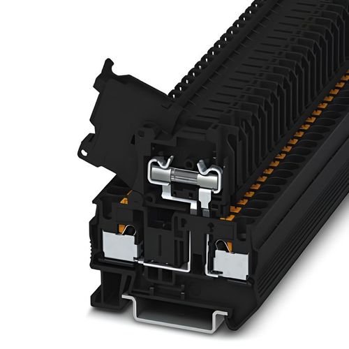 Borne Portafusible, PT 4-HESI (5X20) 6.3A,0.2-6mm2(24-10AWG),PUSH-IN, A=6.2mm
