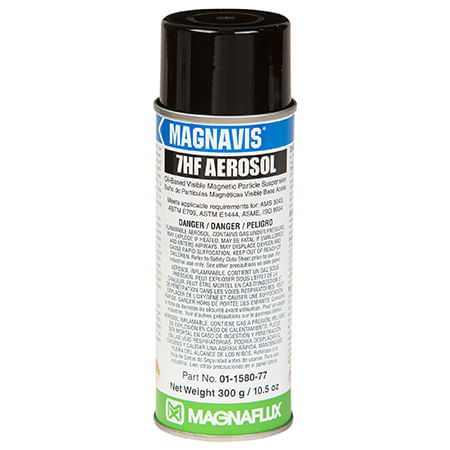 01-1580-77, 7HF AEROSOL, OIL-BASED VISIBLE MAGNETIC PARTICLE SUSPENSION, MAGNAVIS, 10.5 OZ
