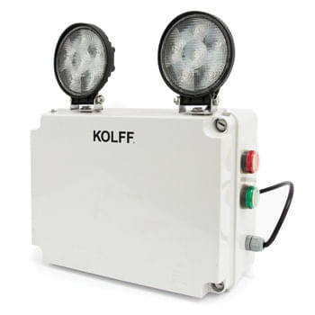 Lumin. de Emerg. ET-2000 S LED, 2x13W, autonomia 4 hrs, 550m2, IP56, exterior.  IEIL0060