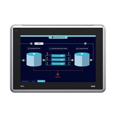 HMI X2 Pro12 (640000205) 1280X880,2xEth,1x9pin DSUB, CPU Dual Core1GHz, IP65, 24V, CE, Marine,UL