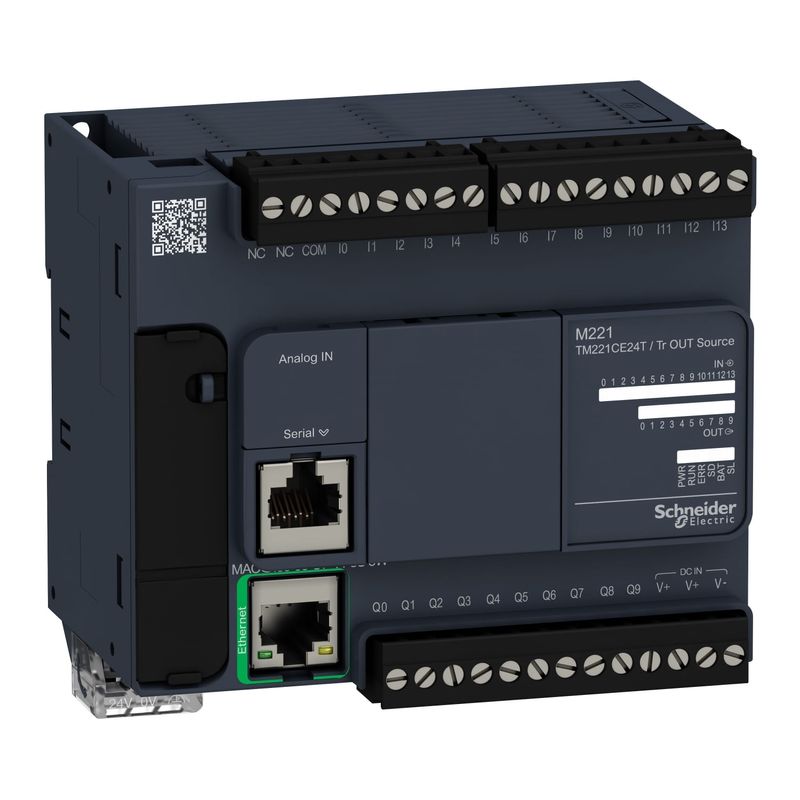 CPU-COMPACTA-DC-14E-10S-PNP-ETHERNET-TM221CE24T
