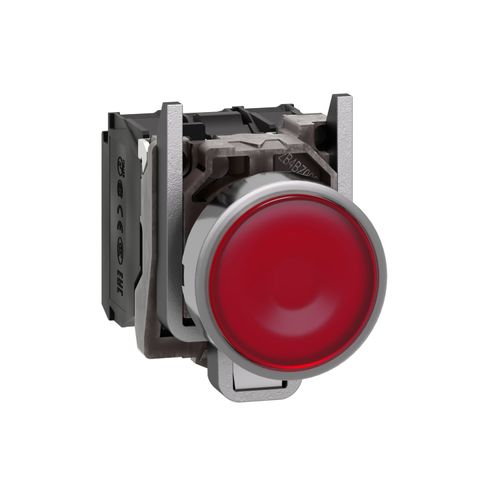 PULS.LUM.LED 24V NA+NC ROJO XB4BW34B5