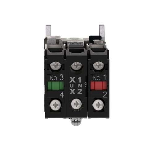 PULS.LUM.LED 230V NA+NC VERDE XB4BW33M5