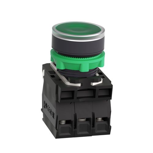 PULS.LUM.LED 24V NA+NC VERDE XB5AW33B5