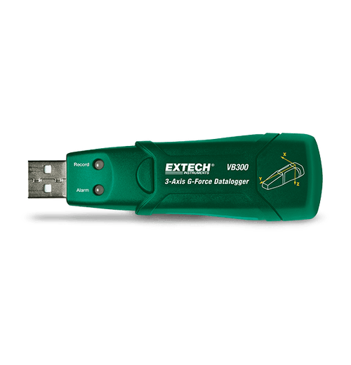 Registrador de datos de choque y vibración (aceleración) USB G-Force de 3 ejes, choque y vibración.