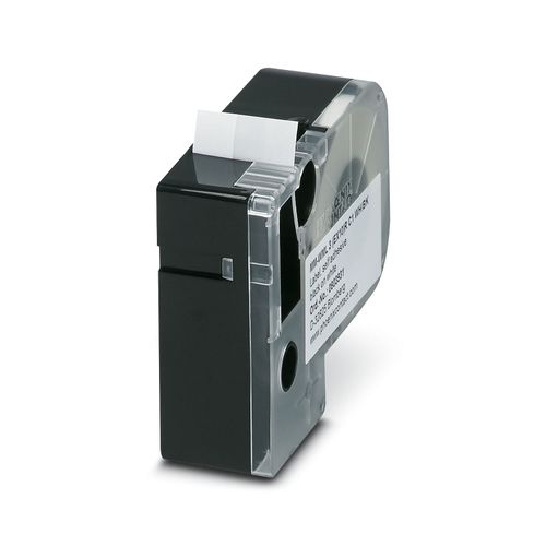 Cassette con Marcador Autolaminado, MM-WML 3 (EX10)R C1 WH/BK, Øcable=3mm(10AWG), L=6.5 m