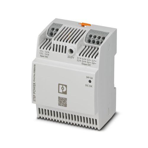 Fuente de Alimentación, STEP3-PS/1AC/24DC/5/PT, I:100-240VAC, O:24VDC, 5A