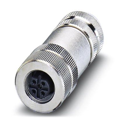 Conector Hembra RECTO M12, SACC-M12FSB-5CON-PG9 SH AU, 5P, PROFIBUS, INTERBUS, cod.B