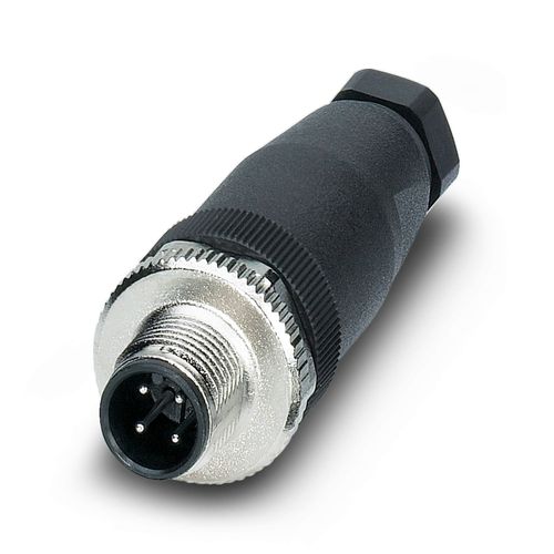Conector Macho RECTO M12, SACC-M12MS-4CON-PG 7-M, 4P, Tornillo, cod.A