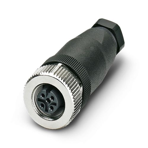 Conector Hembra RECTO M12, SACC-M12FS-4CON-PG7-M, 4P, Tornillo, cod.A