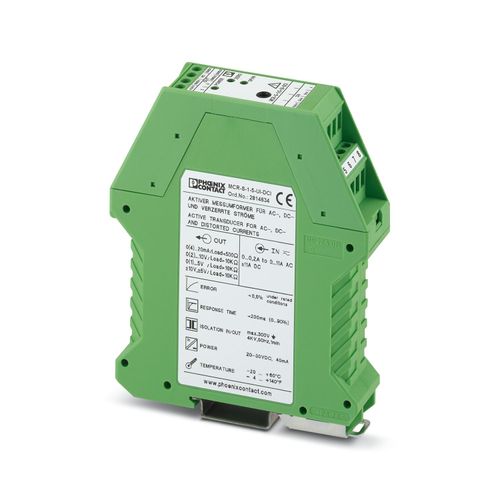 Convertidor de Corriente MCR-S-1-5-UI-DCI-NC, I:1-5A, O:UI, 24VDC