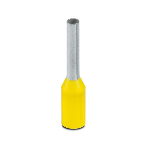 Terminal Aislado AI 1-8 YE, SECC:1mm2(18 AWG), tipo PIN, amarillo