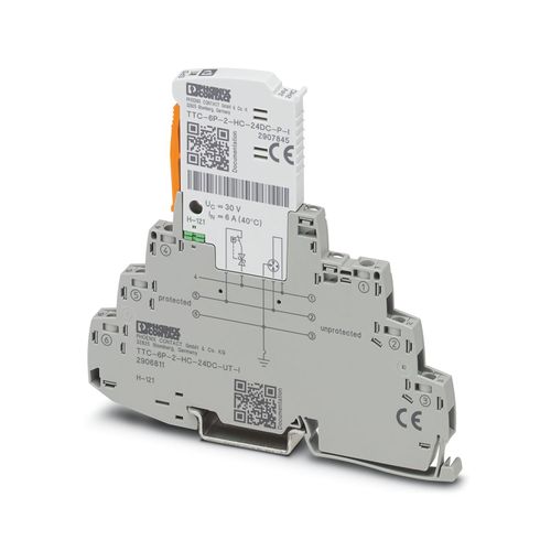 Dispositivo de protec. contra sobretensiones TTC-6P-2-HC-24DC-UT-I