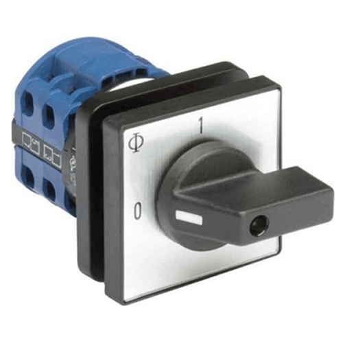 Conmutador Voltimetrico Trifasico F-F y F-N, 0-RN-SN-TN-TR-ST-RS, 20A, IP66, CA10.A007.600.EF
