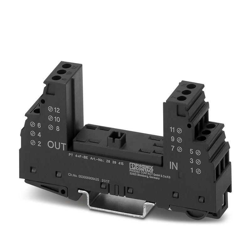 Base-para-Cartucho-Descargador-de-Sobretensiones-PT-4-F-BE