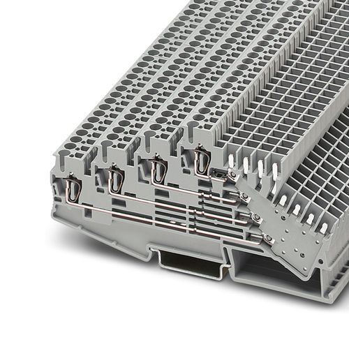Borne de Paso, 4PISOS, ST 2,5-4L/2P 10A, 0.08-4mm2(28-12 AWG), Resortes, A=5.2mm