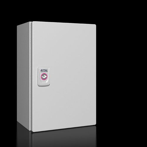 KX E-Box, Caja pequeña, An.Al.Pr.: 200x300x155 mm, chapa de acero,C/Placa, IP 66, 1 Pta.