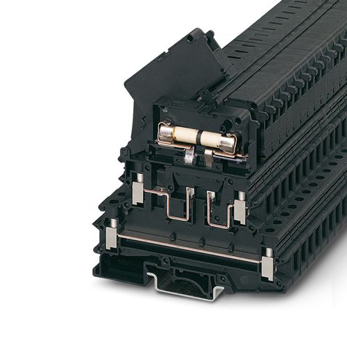 Borne Portafusible, 2PISOS, TB 4-2L-HESILA 250 (5X20) I, 30A,0.5-6mm2(20-10AWG),250VAC/DC, A=8.2mm