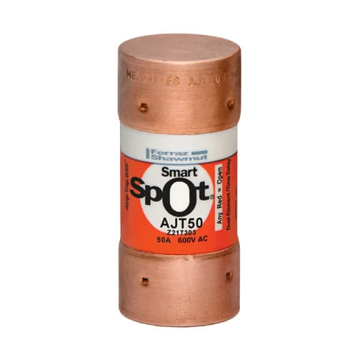 Fusible AJT Smart-Spot Amp-Trap 2000® con retardo de tiempo clase J 600V 50A - AJT50