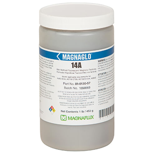 01-0130-57, 14A , WET METHOD - FLUORESCENT MPI POWDER, 1 LB. / 453 G. CONTAINER, MAGNAFLUX
