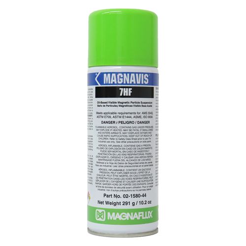 02-1580-44, 7HF AEROSOL, OIL-BASED VISIBLE MAGNETIC PARTICLE SUSPENSION, MAGNAVIS, 10.2 OZ