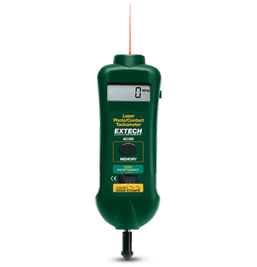 Fototacometro de láser/contacto combinados, 10-99999rpm(laser), 0.5-20000rpm(contacto), [ 461995 ]