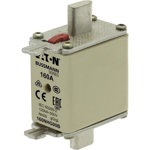Fusible NH00 aR 500V 160A 120kA - 160NHG00B