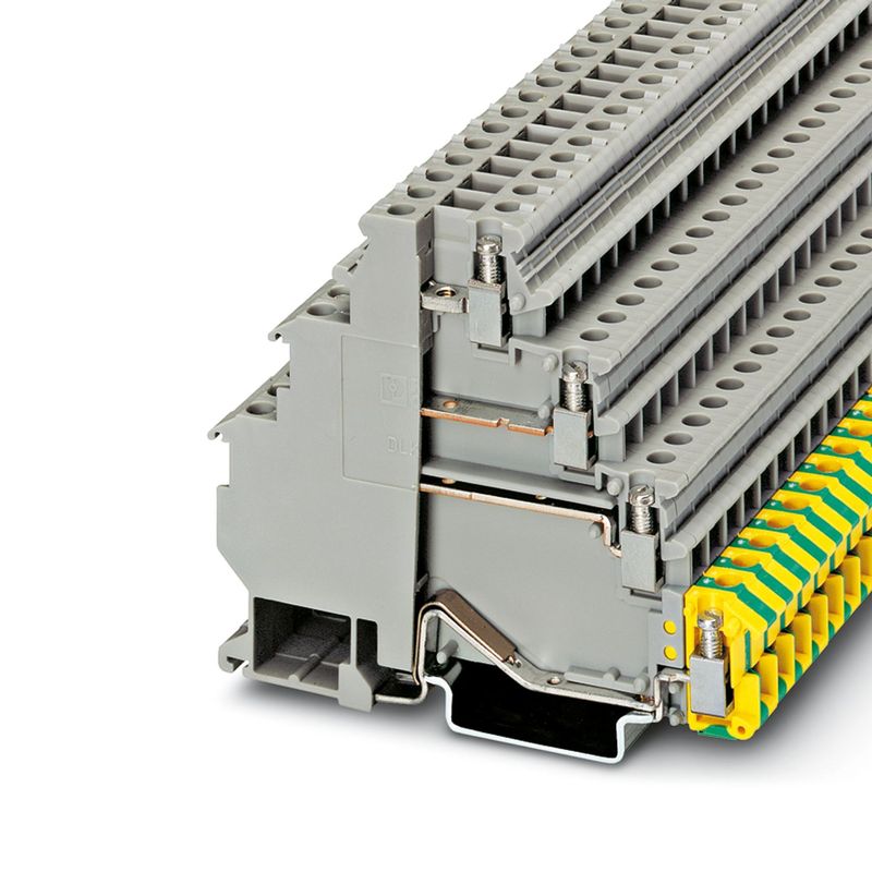 Borne-de-paso-3-pisos---tierra-DLKB-25-PE-24A0.2-4mm2-24-12-AWG--TornilloA-6.2mm