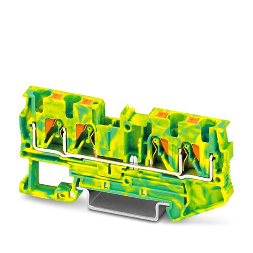 Borne de Tierra, PT 4-QUATTRO-PE 0.2-6mm2(24-10 AWG), CON.PUSH-IN,4 conex, A=6.2mm