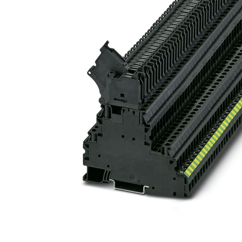 Borne-Portafusible2PISOS-Pie-Tierra-UT-4-PE-L-HESILA-250--5X20--36A0.14-6mm2-26-10AWG-250VAC-DC