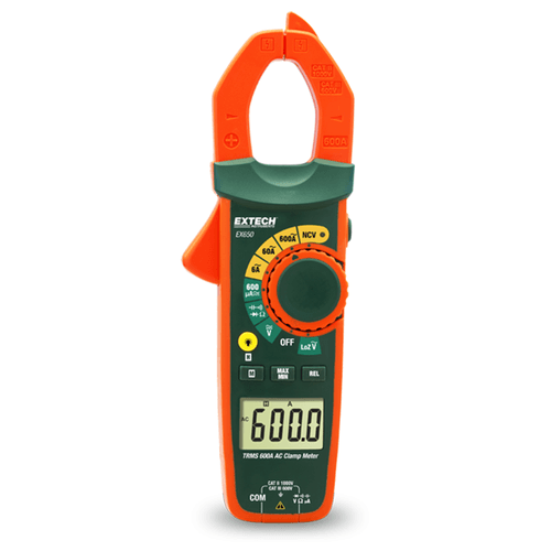 Pinza amperimetrica True RMS 600A AC ,1000VDC 750VAC  EX650